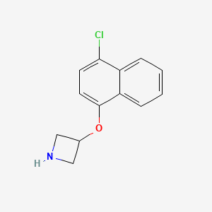 molecular formula C13H12ClNO B1440734 3-[(4-Chloro-1-naphthyl)oxy]azetidine CAS No. 1220028-48-7