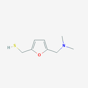 molecular formula C8H13NOS B14407426 {5-[(Dimethylamino)methyl]furan-2-yl}methanethiol CAS No. 80646-14-6