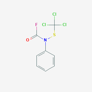 molecular formula C8H5Cl3FNOS B14407442 Phenyl[(trichloromethyl)sulfanyl]carbamyl fluoride CAS No. 81700-70-1