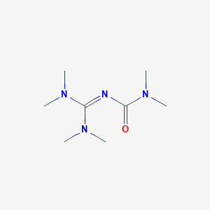 molecular formula C8H18N4O B14407444 N'-[Bis(dimethylamino)methylidene]-N,N-dimethylurea CAS No. 84384-18-9