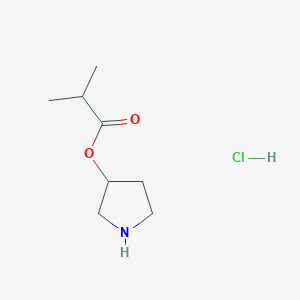 3-Pyrrolidinyl 2-methylpropanoate hydrochloride