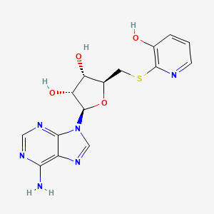 molecular formula C15H16N6O4S B14407482 5'-S-(3-Hydroxypyridin-2-yl)-5'-thioadenosine CAS No. 86072-48-2