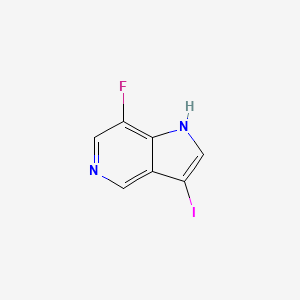 molecular formula C7H4FIN2 B1440755 7-Fluoro-3-iodo-1H-pyrrolo[3,2-c]pyridine CAS No. 1190320-13-8