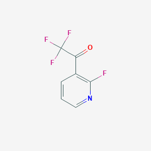 molecular formula C7H3F4NO B1440756 2,2,2-Trifluoro-1-(2-fluoropyridin-3-YL)ethanone CAS No. 1186608-79-6