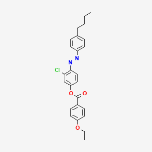 molecular formula C25H25ClN2O3 B14407584 4-[(E)-(4-Butylphenyl)diazenyl]-3-chlorophenyl 4-ethoxybenzoate CAS No. 80764-03-0