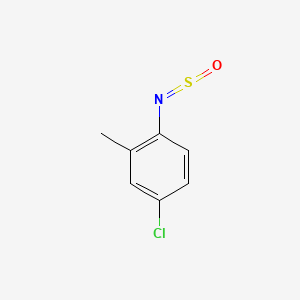 molecular formula C7H6ClNOS B14407597 Benzenamine, 4-chloro-2-methyl-N-sulfinyl-, (Z)- CAS No. 82608-88-6