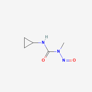 molecular formula C5H9N3O2 B14407619 1-Cyclopropyl-3-methyl-3-nitrosourea CAS No. 80413-71-4