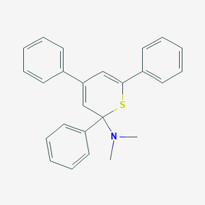 molecular formula C25H23NS B14407635 N,N-Dimethyl-2,4,6-triphenyl-2H-thiopyran-2-amine CAS No. 87691-75-6