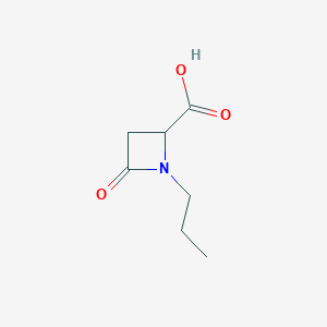 molecular formula C7H11NO3 B1440765 4-氧代-1-丙基-2-氮杂环丁烷羧酸 CAS No. 1246172-38-2