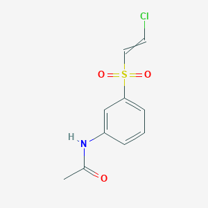 molecular formula C10H10ClNO3S B14407678 N-[3-(2-Chloroethenesulfonyl)phenyl]acetamide CAS No. 82304-77-6