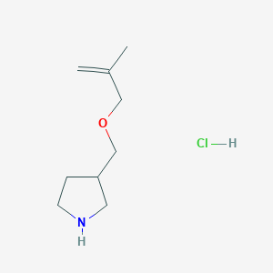 molecular formula C9H18ClNO B1440772 2-Methyl-2-propenyl 3-pyrrolidinylmethyl ether hydrochloride CAS No. 1219981-12-0