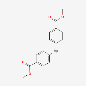 molecular formula C16H14HgO4 B14407811 Bis[4-(methoxycarbonyl)phenyl]mercury CAS No. 81248-46-6