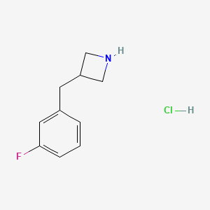 3-[(3-Fluorophenyl)methyl]azetidine hydrochloride