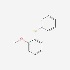 molecular formula C13H12OSe B14407883 Benzene, 1-methoxy-2-(phenylseleno)- CAS No. 80448-00-6