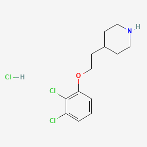 molecular formula C13H18Cl3NO B1440789 4-[2-(2,3-Dichlorophenoxy)ethyl]piperidine hydrochloride CAS No. 1219981-01-7