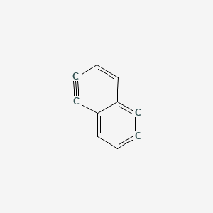 molecular formula C10H4 B14407915 1,2,5,6-Tetradehydronaphthalene CAS No. 85337-39-9
