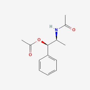 molecular formula C13H17NO3 B14407948 Acetamide, N-((1S,2R)-2-(acetyloxy)-1-methyl-2-phenylethyl)- CAS No. 81703-29-9