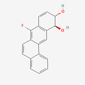molecular formula C18H13FO2 B14407970 Benz(a)anthracene-10,11-diol, 7-fluoro-10,11-dihydro-, trans- CAS No. 82846-09-1