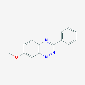 molecular formula C14H11N3O B14407979 7-Methoxy-3-phenyl-1,2,4-benzotriazine CAS No. 81817-15-4