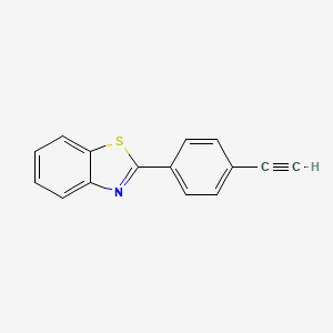 molecular formula C15H9NS B14408040 2-(4-Ethynylphenyl)-1,3-benzothiazole CAS No. 84033-07-8