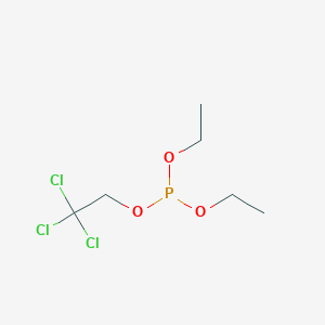 molecular formula C6H12Cl3O3P B14408047 Phosphorous acid, diethyl 2,2,2-trichloroethyl ester CAS No. 82564-87-2