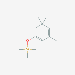 molecular formula C12H22OSi B14408060 Silane, trimethyl[(3,5,5-trimethyl-1,3-cyclohexadien-1-yl)oxy]- CAS No. 80699-65-6