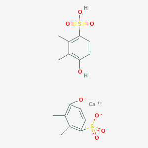 molecular formula C16H18CaO8S2 B14408084 Calcium;2,3-dimethyl-4-oxidobenzenesulfonate;4-hydroxy-2,3-dimethylbenzenesulfonic acid CAS No. 84924-86-7