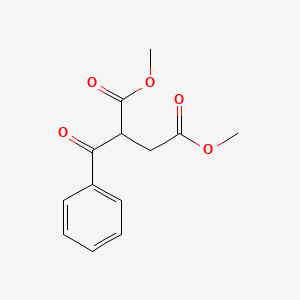 molecular formula C13H14O5 B14408104 Butanedioic acid, benzoyl-, dimethyl ester CAS No. 85979-98-2