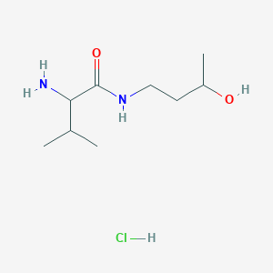 molecular formula C9H21ClN2O2 B1440813 2-Amino-N-(3-hydroxybutyl)-3-methylbutanamide hydrochloride CAS No. 1246172-69-9