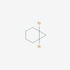 molecular formula C7H10Br2 B14408147 1,6-Dibromobicyclo[4.1.0]heptane CAS No. 85739-35-1