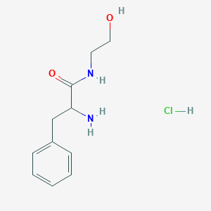molecular formula C11H17ClN2O2 B1440816 2-氨基-N-(2-羟乙基)-3-苯丙酰胺盐酸盐 CAS No. 1246172-78-0