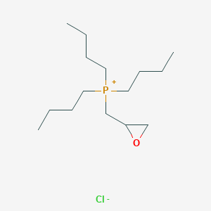 molecular formula C15H32ClOP B14408172 Tributyl[(oxiran-2-yl)methyl]phosphanium chloride CAS No. 82063-33-0