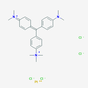 molecular formula C26H33Cl4N3Pt B144082 Methyl green-platinum complex CAS No. 129424-01-7
