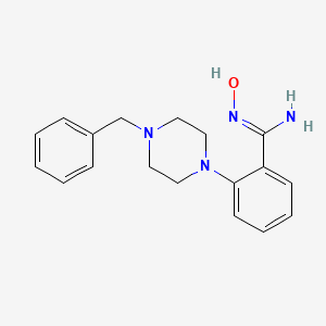 molecular formula C18H22N4O B1440821 2-(4-Benzylpiperazin-1-yl)-N'-hydroxybenzimidamide CAS No. 1220040-46-9