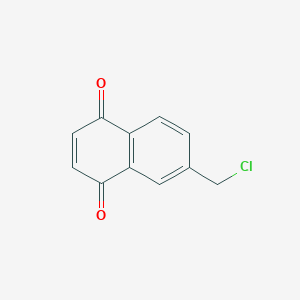 molecular formula C11H7ClO2 B14408210 6-(Chloromethyl)naphthalene-1,4-dione CAS No. 81402-04-2