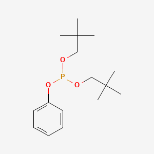 molecular formula C16H27O3P B14408232 Bis(2,2-dimethylpropyl) phenyl phosphite CAS No. 80733-03-5