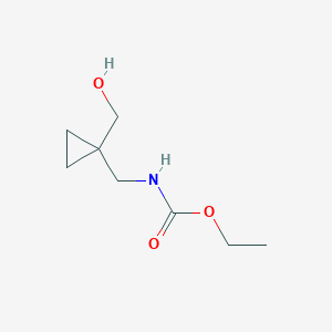 molecular formula C8H15NO3 B1440824 Ethyl {[1-(hydroxymethyl)cyclopropyl]methyl}carbamate CAS No. 1160264-42-5