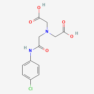 molecular formula C12H13ClN2O5 B14408303 Glycine, N-(carboxymethyl)-N-[2-[(4-chlorophenyl)amino]-2-oxoethyl]- CAS No. 84679-69-6