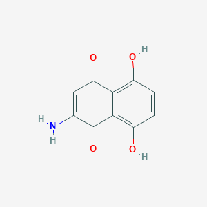 molecular formula C10H7NO4 B14408336 2-Amino-5,8-dihydroxy-1,4-naphthoquinone CAS No. 87927-30-8