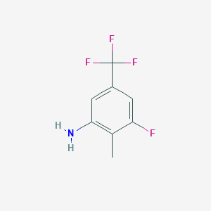 molecular formula C8H7F4N B1440834 3-氟-2-甲基-5-(三氟甲基)苯胺 CAS No. 1065073-89-3