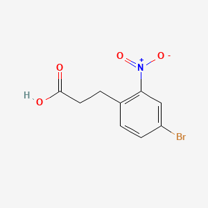 molecular formula C9H8BrNO4 B1440837 3-(4-溴-2-硝基苯基)丙酸 CAS No. 1086386-16-4