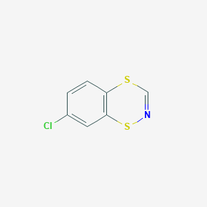 molecular formula C7H4ClNS2 B14408385 7-Chloro-1,4,2-benzodithiazine CAS No. 82946-26-7