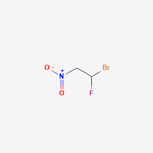 molecular formula C2H3BrFNO2 B14408393 1-Bromo-1-fluoro-2-nitroethane CAS No. 81991-64-2