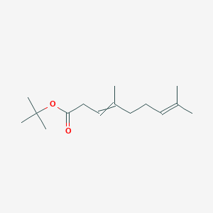 molecular formula C15H26O2 B14408399 tert-Butyl 4,8-dimethylnona-3,7-dienoate CAS No. 85184-36-7
