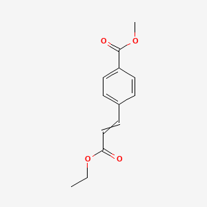molecular formula C13H14O4 B14408419 Methyl 4-(3-ethoxy-3-oxoprop-1-en-1-yl)benzoate CAS No. 81069-42-3