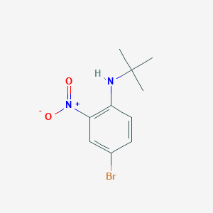 molecular formula C10H13BrN2O2 B1440842 4-溴-N-(叔丁基)-2-硝基苯胺 CAS No. 1135351-95-9