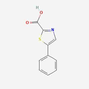 molecular formula C10H7NO2S B1440844 5-Phenylthiazole-2-carboxylic acid CAS No. 937369-77-2