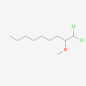 molecular formula C10H20Cl2O B14408475 1,1-Dichloro-2-methoxynonane CAS No. 82772-41-6