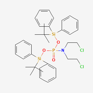 molecular formula C36H46Cl2NO3PSi2 B14408479 N-Bis[(diphenyl-tert-butyl-silyl)oxy]phosphoryl-2-chloro-N-(2-chloroethyl)ethanamine CAS No. 82475-53-4