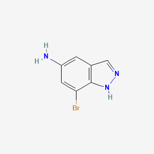 molecular formula C7H6BrN3 B1440848 7-Bromo-1H-indazol-5-amine CAS No. 953411-10-4